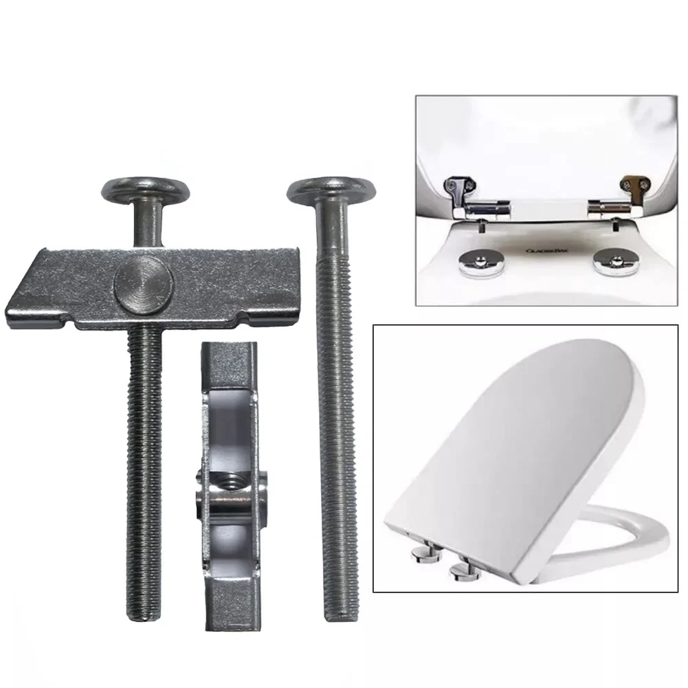 Rust Proof Toilet Fixing Kit Bracket Stainless Steel Screws Compatible With Standard Toilets Easy Installation