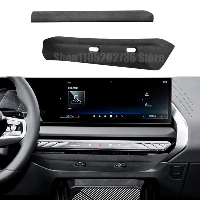

Fit for BMW X3 G45 2025 2026 TOP SUEDE Center Control Air Outlet Cover Trim Panel Sticker Car Accessories