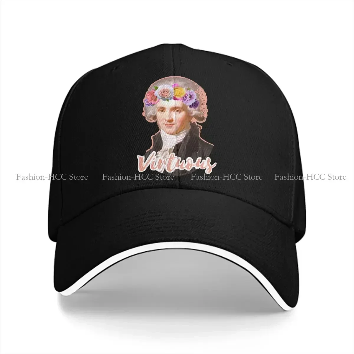 New Pure Color Dad Hats Virtuous Robespierre Hat Sun Visor Baseball Caps French Revolution Epic Transformation Peaked Cap