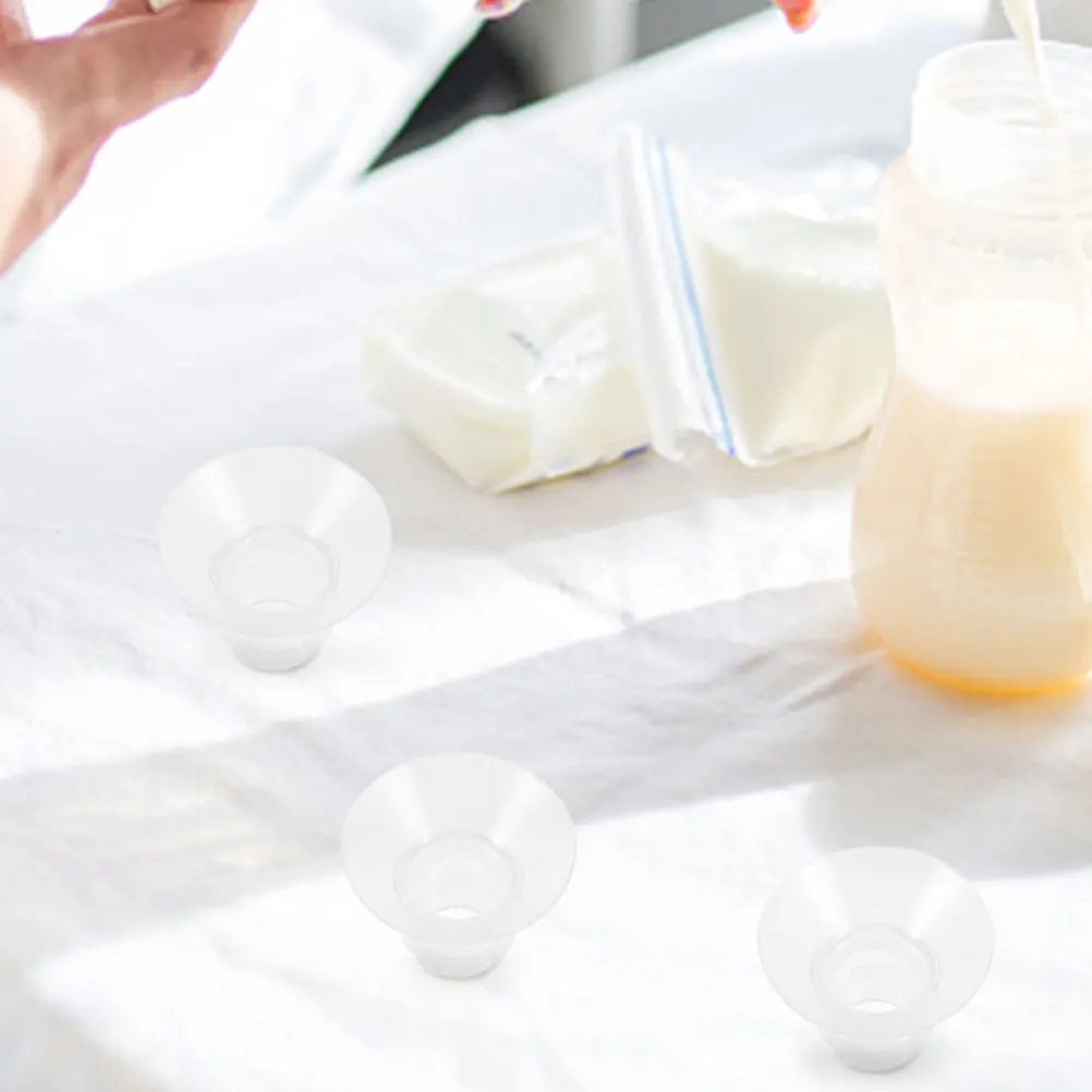 

4Pcs Silicone Flange Inserts for Breast Pump Replacements Wearable Pump Accessories Soft Flexible Easy to Clean