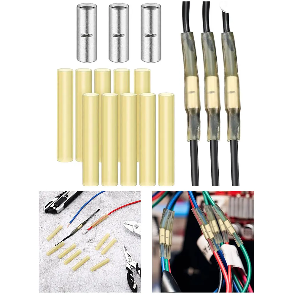 3PCS Submersible Pump Wire Connector Kit with Heat Shrink Tubing Offering Secure and Weatherproof Wire Splicing Solutions