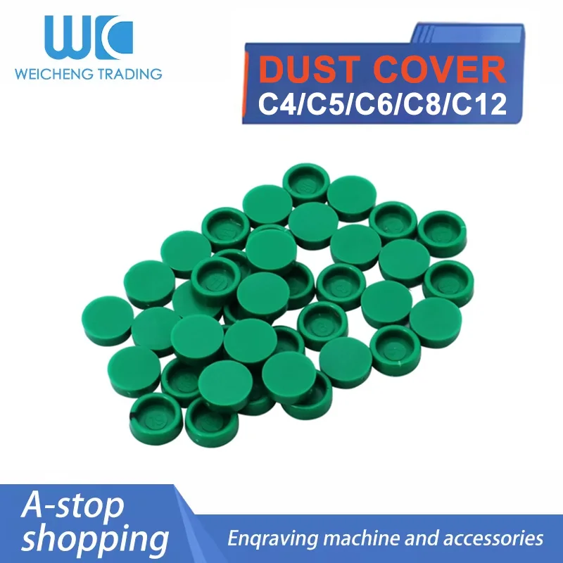 100PCS Nylon Plastic Dust Cover Green Caps Protector For HGR15 HGR20/25/30 HR35 Linear Rail Guides CNC Parts