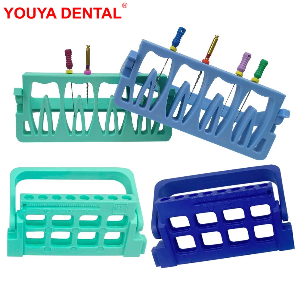 1pc Dental Endo Files Holders 8 Holes for Endodontic Files Dentistry Endo Block Endo Box Sterilization Autoclavable Dentist Tool