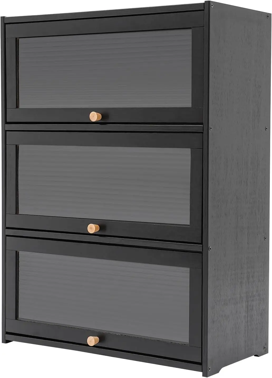 

Cncest Storage Cabinet, Living Room Storage Cabinet, Black Storage Cabinet (1, B