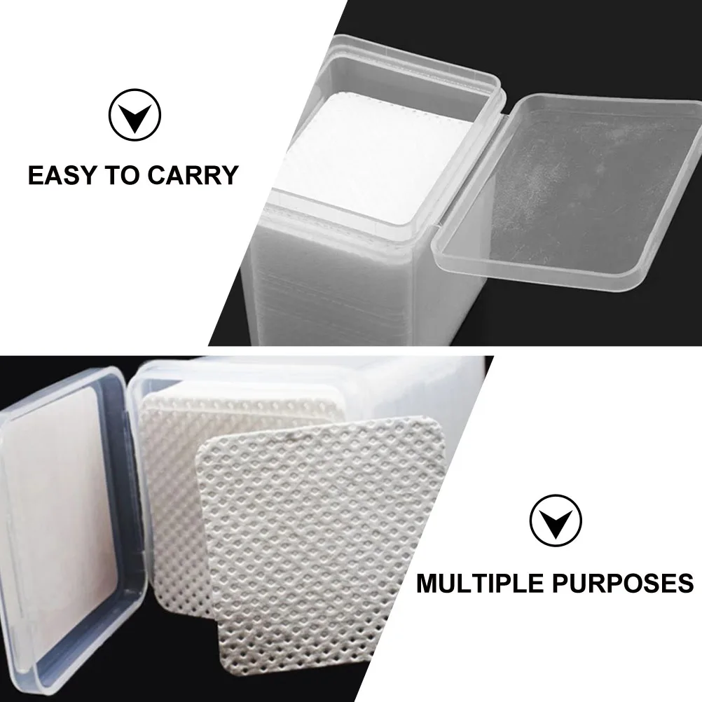 

400pcs Eyelash Glue Cotton Pads Non Woven Fabric Cleaner Adhesive Extension Wiping Cloth Residue Remover Nail Art Makeup Travel