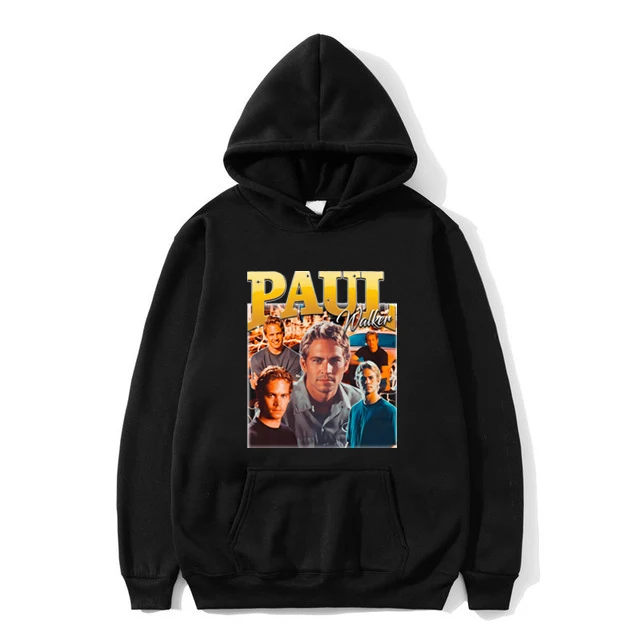 

Unisex Fashion Casual Pullover Hoodie Funny Paul Walker Graphic Tracksuit Men High Quality Cotton Oversize Streetwear Hoodies