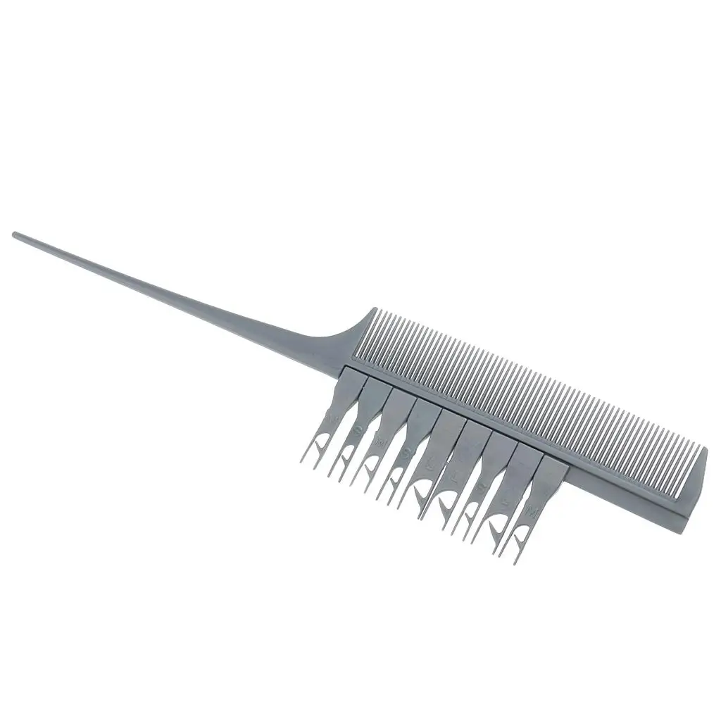 Professional Highlighting Comb Plastic Hair Color Tool for Salon Use and Home Balayage Applications