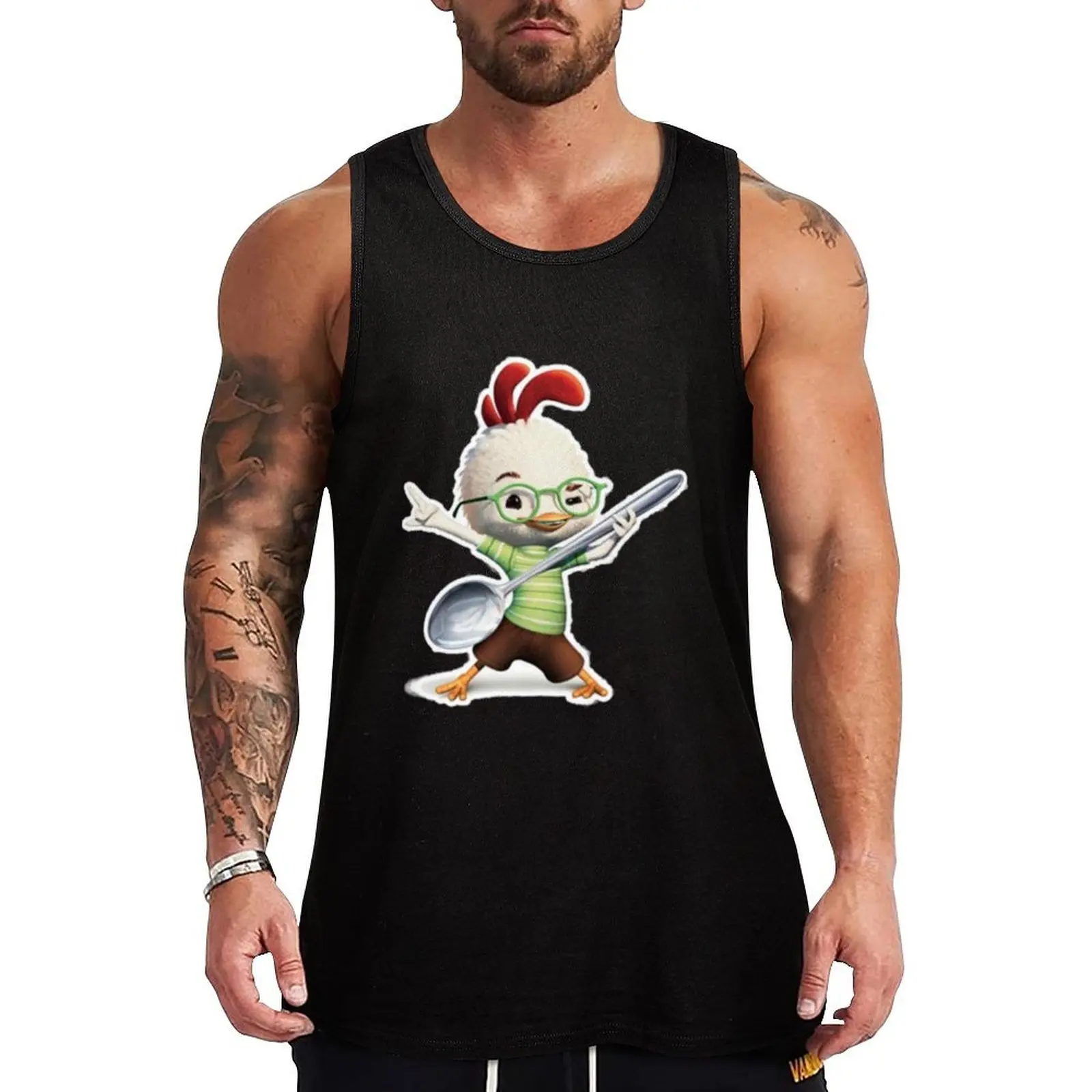 

Chicken Little Dancing Tank Top Loose Casual Tank Top Soft Breathable Sleeveless Tee