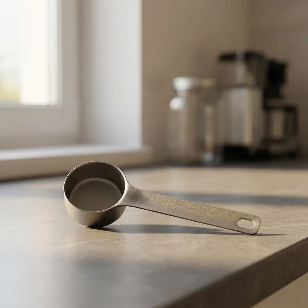 Accurate Titanium Tablespoon Coffee Scoop with Long Handle for Consistent Coffee Making and Reliable 1 Tablespoon Measurement