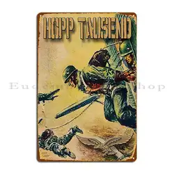 German Paratrooper Hopp Tausend Metal Plaque Decoration Living Room Bar Cave Club Design Tin Sign Poster