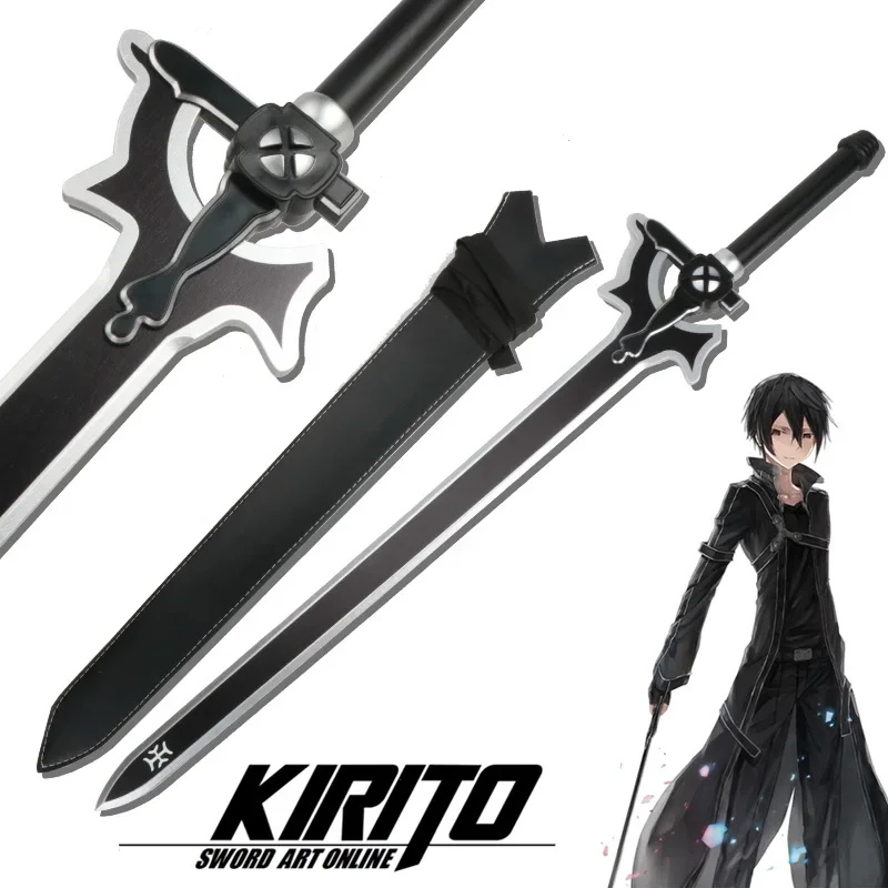 

Sword Art Online Kirito wooden swords elucator dark repulsor kirijaya kazut handmade anime Katana cosplay props Xmas Hallowee