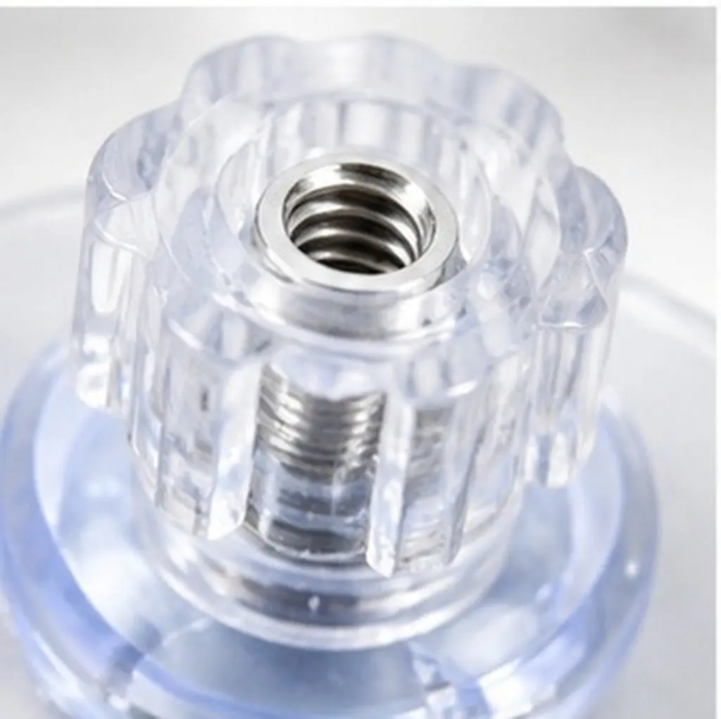 20Pcs Clear Threaded Suction Cups Screw M5 Metal Nut Strong Hold for Glass Table Window Bathroom Kitchen Aquarium