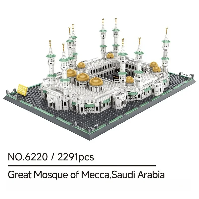 1463PCS Creatieve Sheikh Zayed Grand Moskee-Abu Dhabi Bouwstenen Architectuur Bouw Bricks Speelgoed Cadeau Voor Volwassen Kinderen