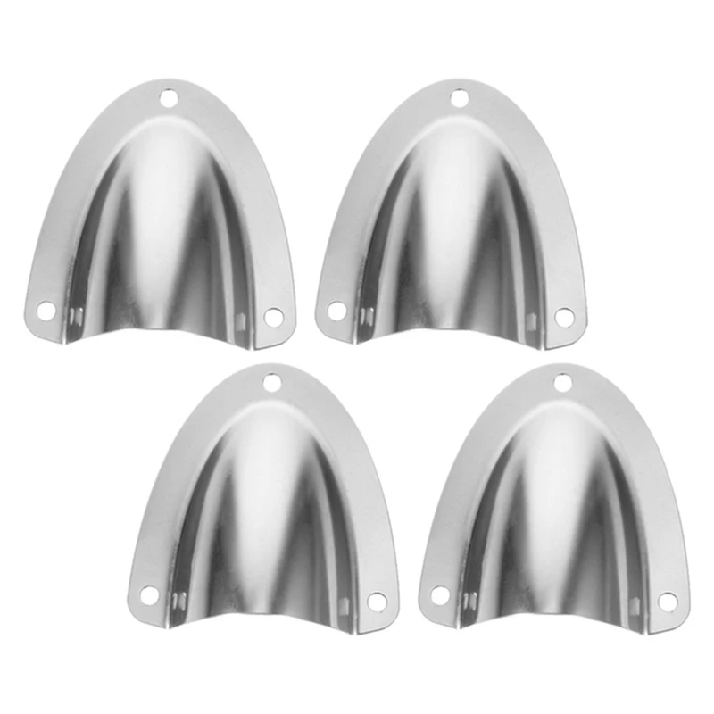 ABPQ-Hardware Fittings Stainless Steel Vent Plate 4PCS Vent Cover Marine Vent Cover
