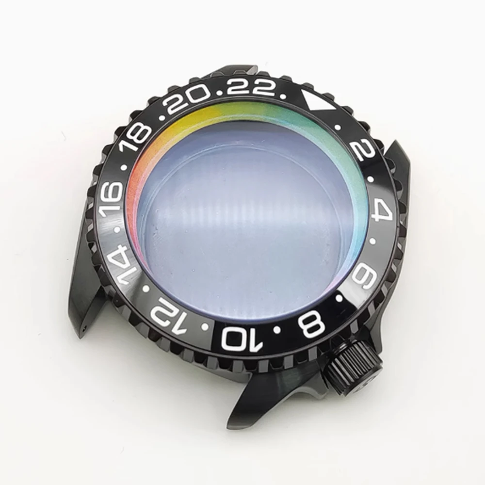 42mm Case Kit, Colored Inner Shadow Ring, Sapphire Crystal, Fits 28-29.5mm Dial, For NH35/36, Watch Mod Parts