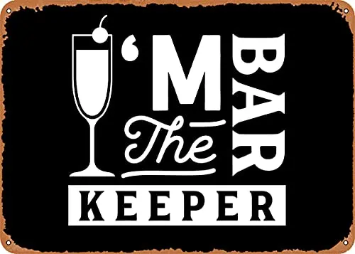 

Im The Barkeeper Vintage Look Metal Sign Patent Art Prints Retro Gift 8x12 Inch