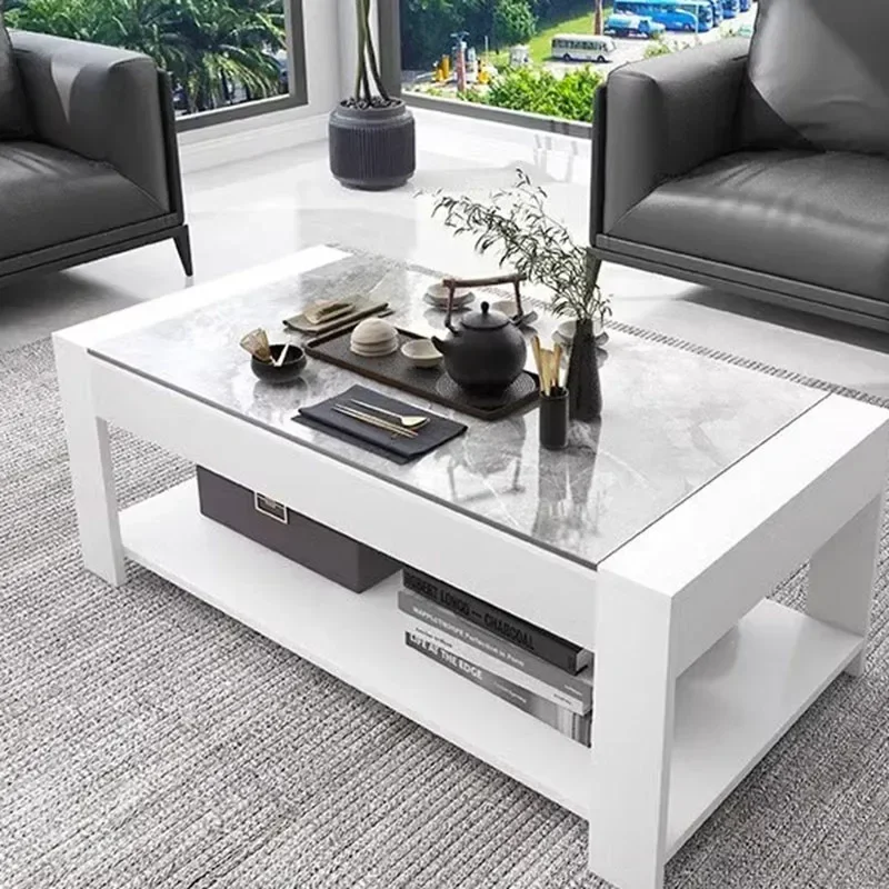 A- Nordic Bedroom Coffee Table Trau Modern Sofa Mesa Lateral Mobile Coffe Table White Minimalist Kaffee Tische Furniture For Ho