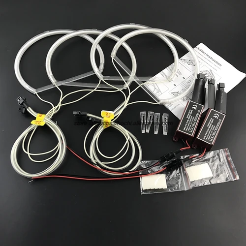 Imagen 2 del producto HochiTech Ccfl para Dodge Challenger 2008 2009 2010 2011 2012 2013 2014 Angel Eyes Kit blanco 6000k Ccfl Halo anillos faro