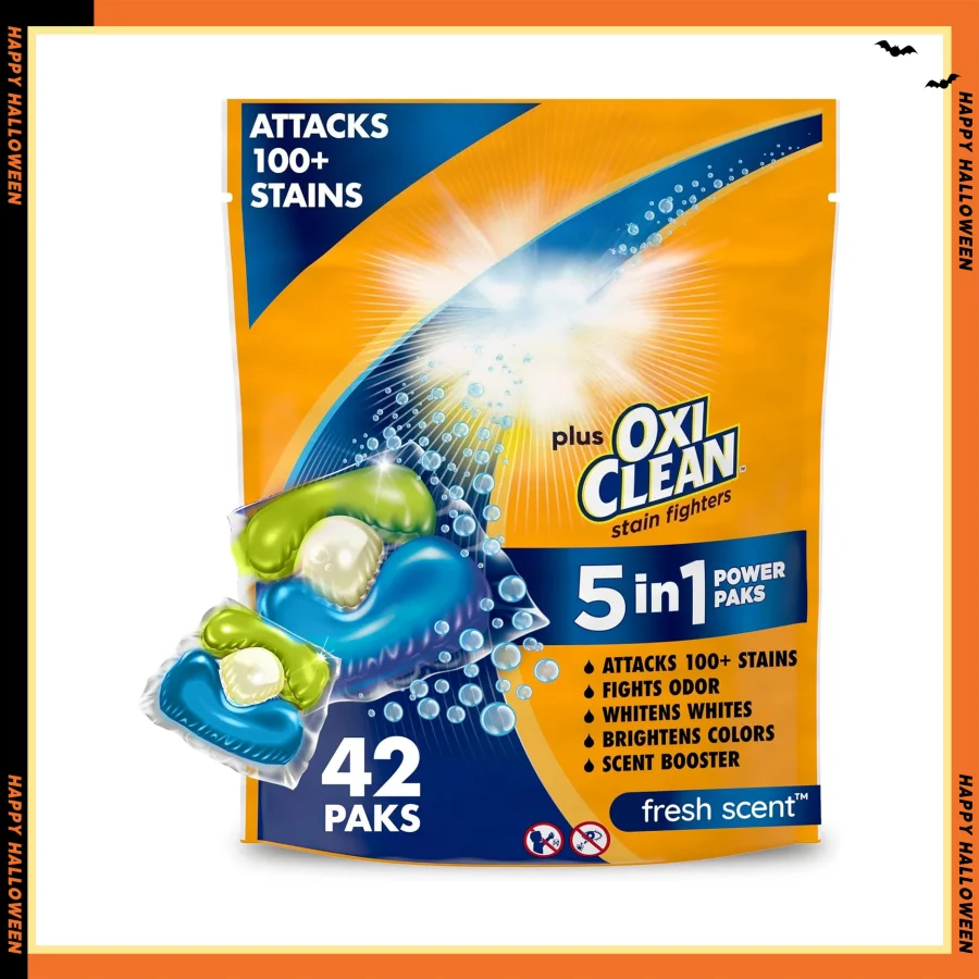 Plus Detergente para ropa 5 en 1 Power Paks, 42 unidades (el embalaje puede variar)