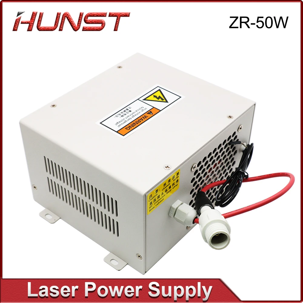 HUNST ZRSUNS 50W Laser Power Supply for 40W 50W Co2 Glass Laser Tube Engraving and Cutting Machine 2 Years Warranty.