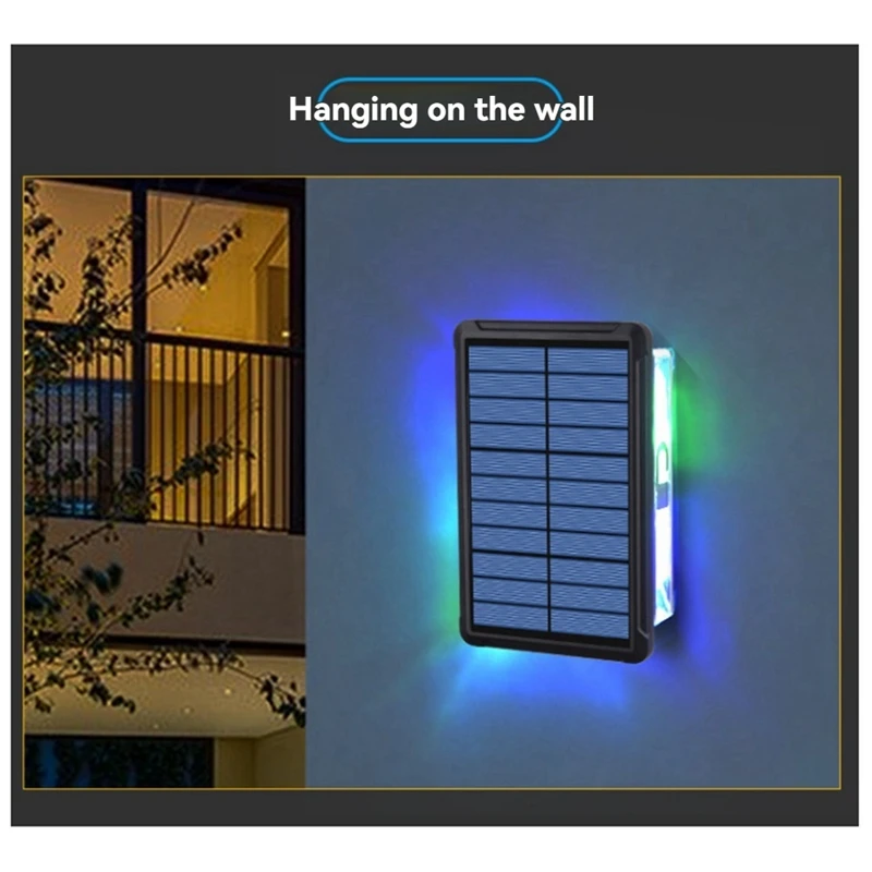 Luces solares para caminos AT64, luz LED Solar, lámpara para exteriores, luces de cadena impermeables para exteriores, pasarela, jardín, vacaciones