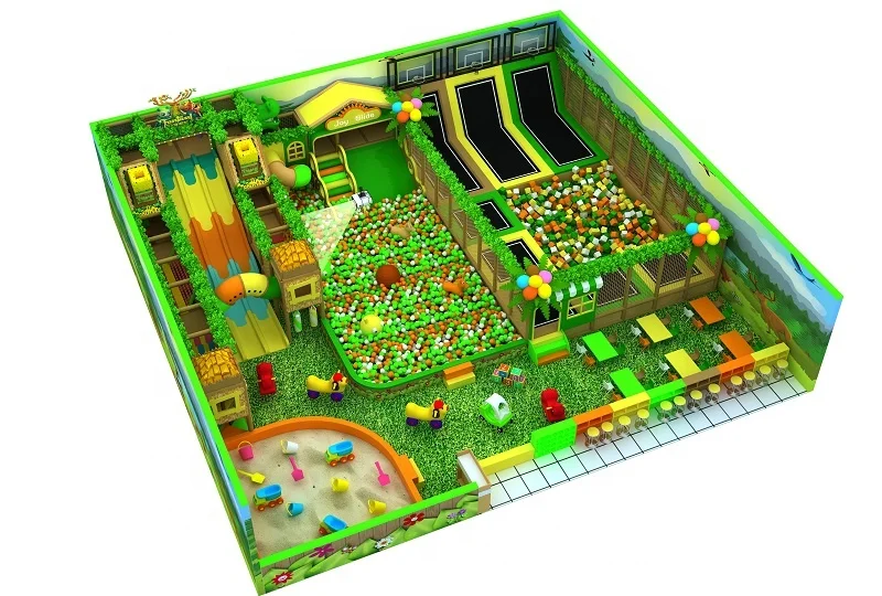 Hot Sale CustomizedTrampoline Park Popular Commercial Indoor Playground  Equipment Naughty Castle  for Kindergarten