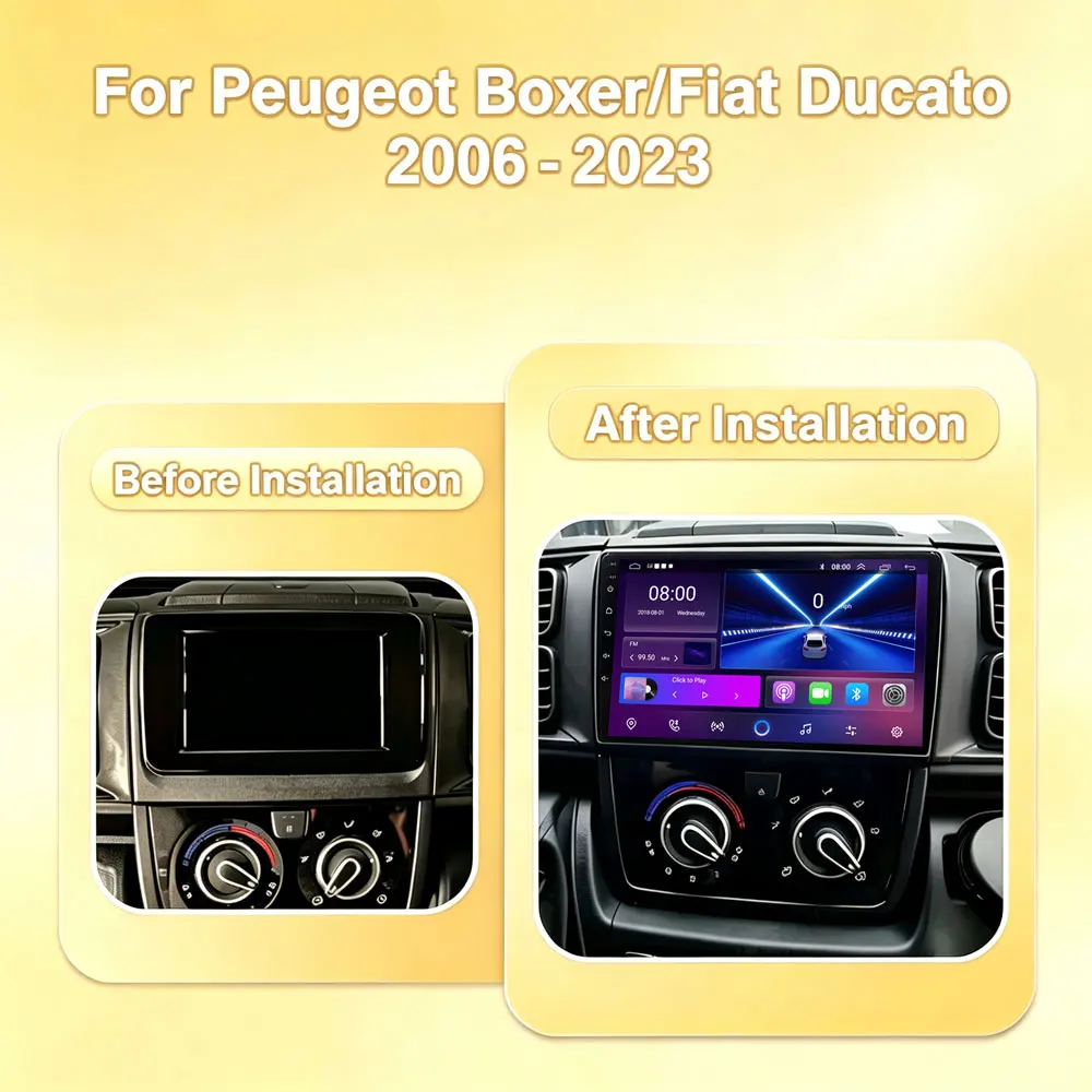 Cortex-A76 Octa-Core Android 16 For Peugeot Boxer/Fiat Ducato 2006 - 2023 Car Radio GPS Multimedia Player Dash Cam CPU HDR Wifi view 2