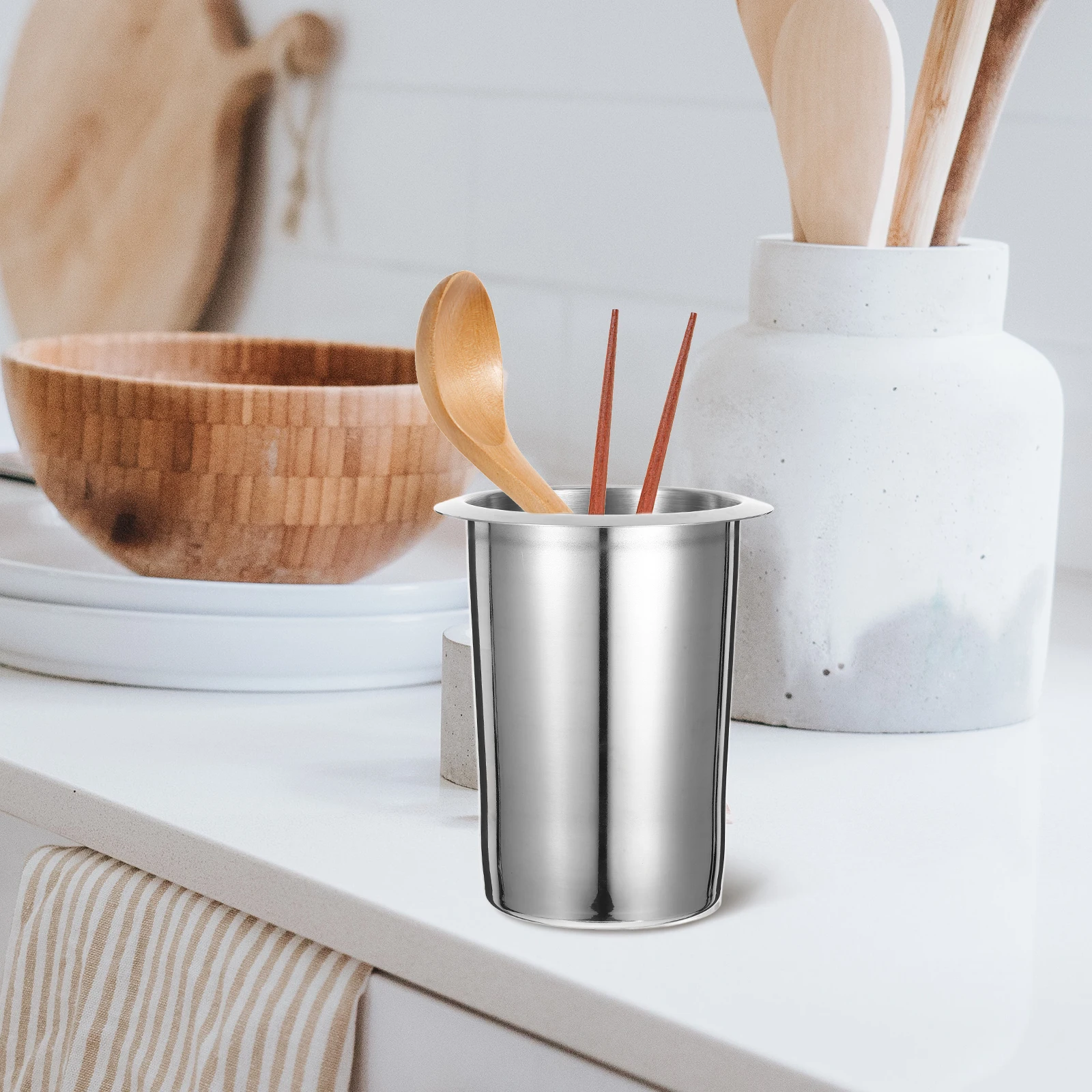 

Chopstick Holder Kitchen Utensil Organizer Silverware Rack ABS Spacesaving Countertop Accessories Storage Solution