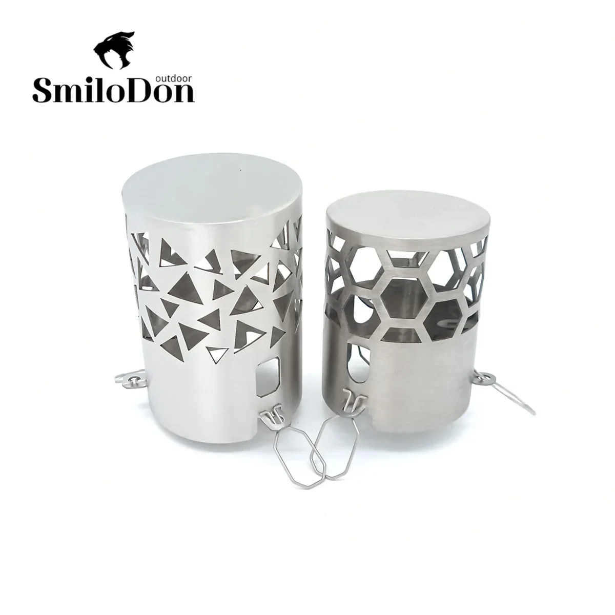 Smilodon-Descargador de chispa para chimenea, accesorios para estufa de leña, Kit de tubería de chimenea, tapa de lluvia ultraligera para estufa de titanio