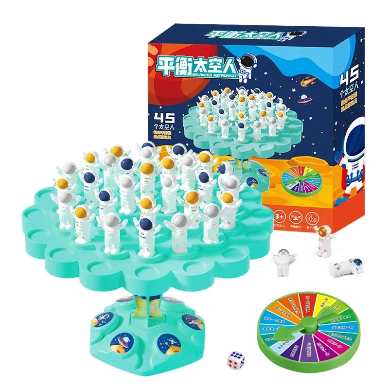 Child Astronaut Balance Board Game Parent-Child Tabletop Balance Tree Interactive Game Development Focus Toy