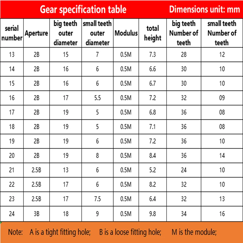 2mm double layer gear 2A tight fit 2B loose fit crown gear 90 degree angle transmission bowl teeth Toy gear customization