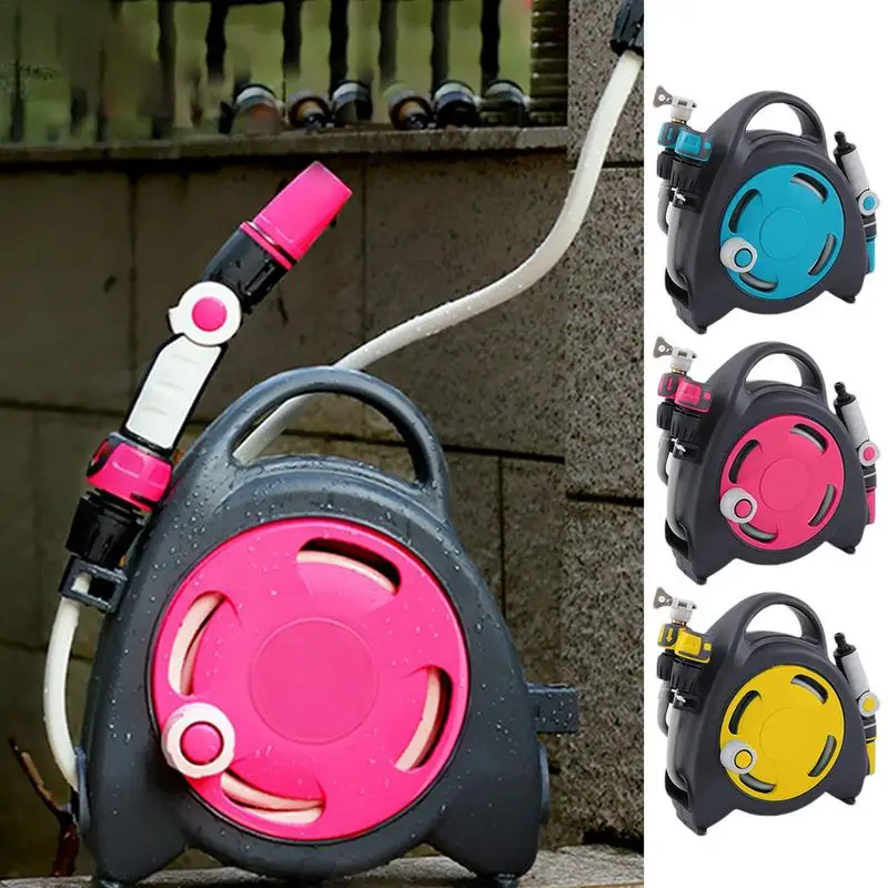 

Retractable Water Hose Portable Water Hose Reel Automatic Rewind Garden Hose Reel Water Expandable Hose for Watering 38FT