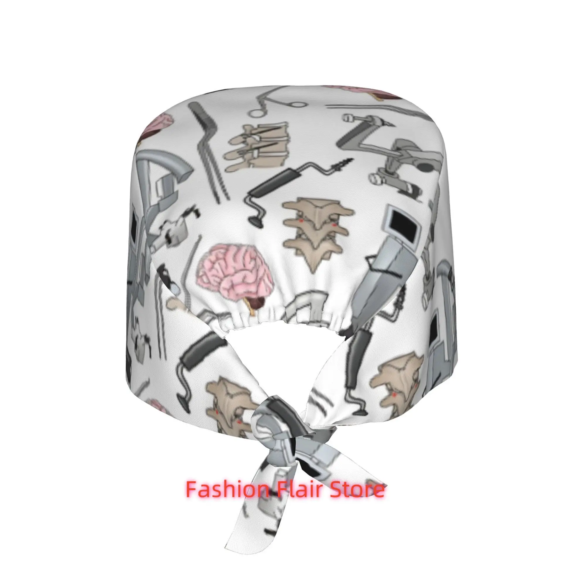 Neurourgery Unisex Work Cap Lightweight Adjustable Dustproof Chef Hat for Chefs Nurses Engineers Holiday Gift