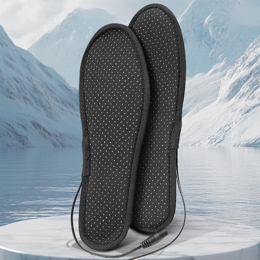 USB Heated Shoe Insoles Winter Feet Warm Sock Pad Anti-slip Waterproof Foot Warming Mat Thermal Insoles Winter Shoe Accessories