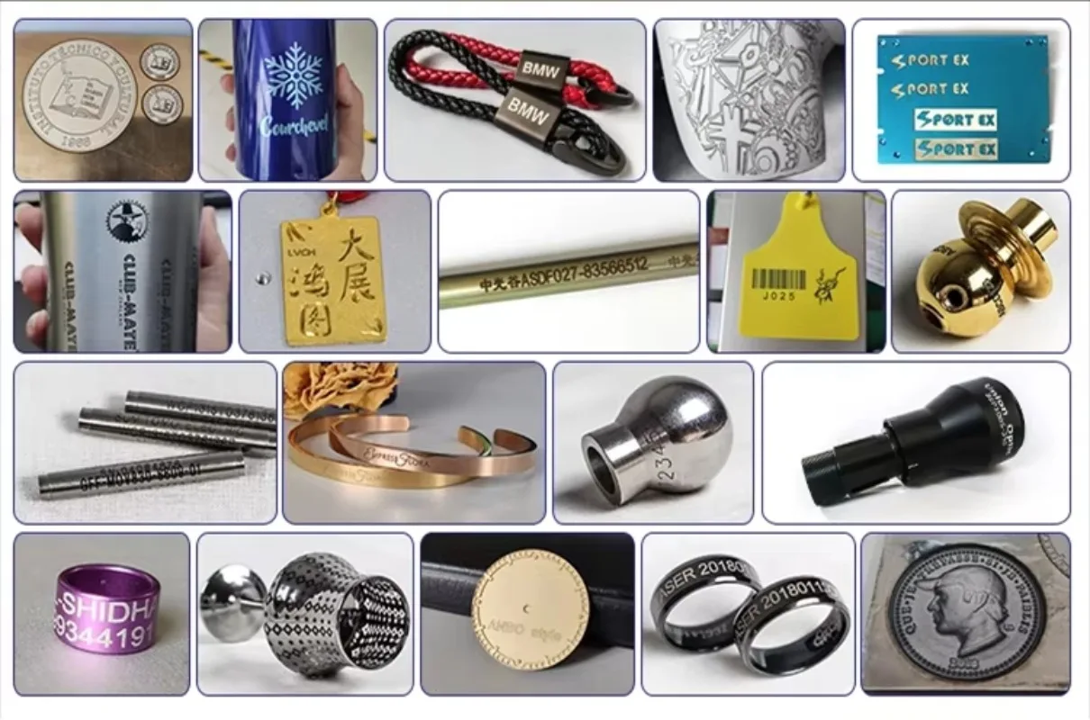 Macchina per marcatura di fibre portatile Mini Jpt 3D 20W 30W 100W Max Uv Galvo Macchina per marcatura 5w 10W Stampa