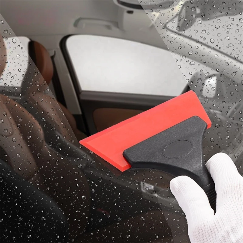 Auto Gereedschappen Venster Tinten Plastic Wrap Vinyl Glas Water Ruitenwisser Film Schraper Zuigmond Auto Installeren Huishoudelijke Schoonmaken Tool