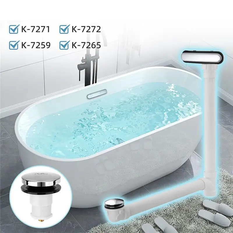 HLZS-Drain Stopper Compatible For Kohler Bath Tub - 1068204 Up Cartridge Assembly Drain Plug Replacement Parts