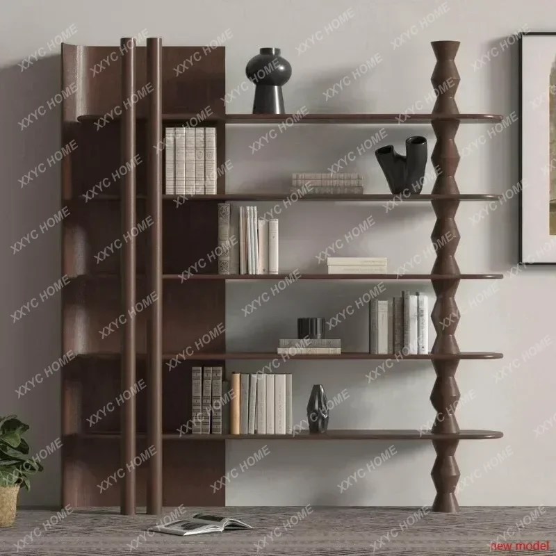 XXsolid wood wall shelf modern minimalist study display locker