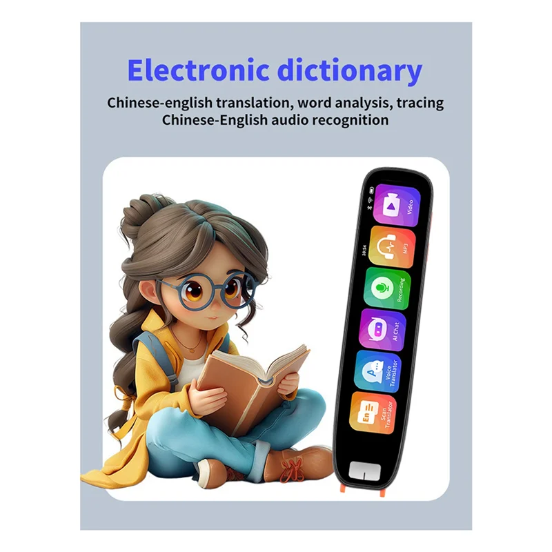 B49C GPT WIFI Scan Translator AI Chat تسجيل ذكي MP3 فيديو نص المسح الضوئي جهاز الترجمة دون اتصال نقطة القراءة