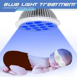 24W LED Blue Light Therapy Lamp for Newborn Neonatal Physical Jaundice Physiologic Pathological Treatment  460nm blue bulb