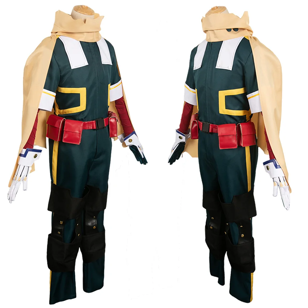 Anime Hero Of Academia Costume Disguise Midoriya Izuku Cosplay Fantasy Flight Clothing Adult Men Roleplay Fantasia Outfits Male