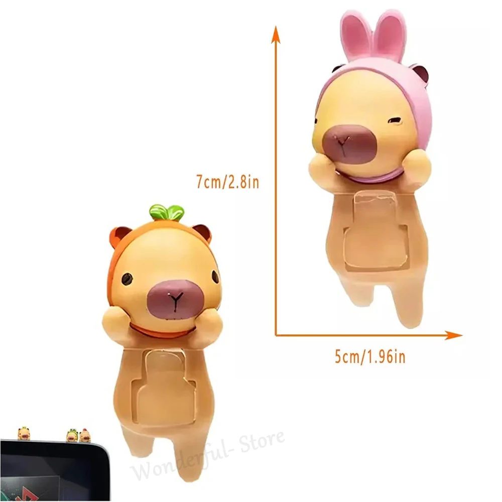 دمية صغيرة Hippers كابيبارا قلادة للهاتف رائعتين العصرية دمية الديكور هدية صندوق أعمى كابيبارا صندوق غامض شخصيات صغيرة #3