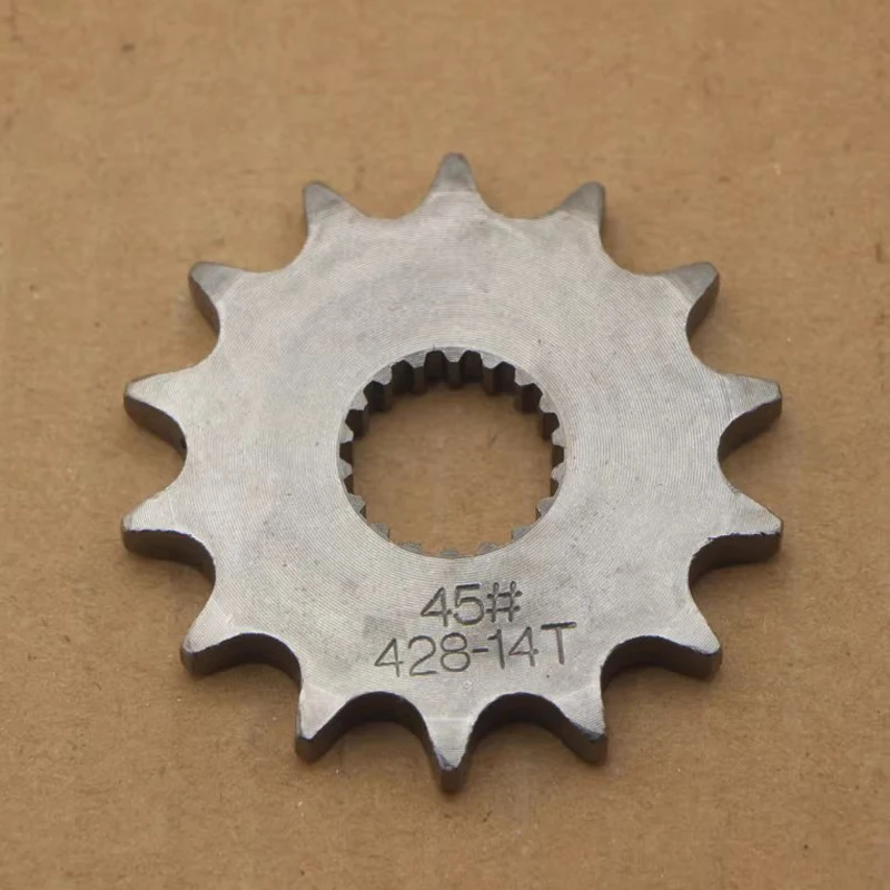 

Motorcycle Drive Gear for Honda Haojue Suzuki Lifan Jialing Haojin for CG125 GS125 HJ125 GN125 428-14T/15T Engine Front Sprocket