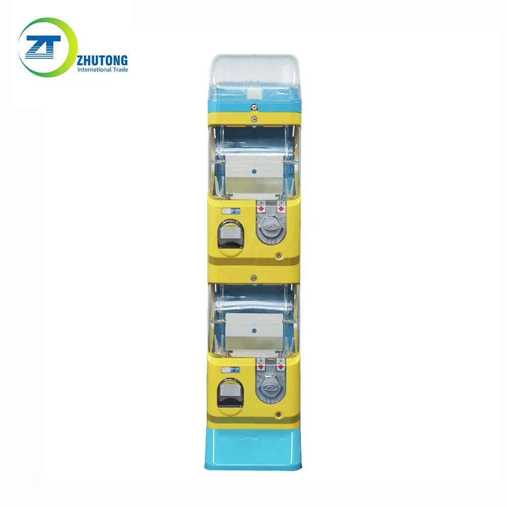 Hot sale Zhutong promotional arcade gashapon dispenser coin operate gashapon surprise capsule kid toy vending machine