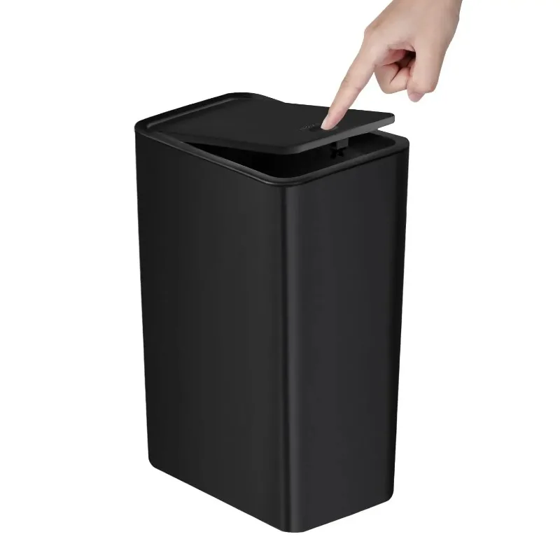 

Bathroom trash can with pop-up lid -10L small trash can, suitable for bathrooms, bedrooms, and living rooms