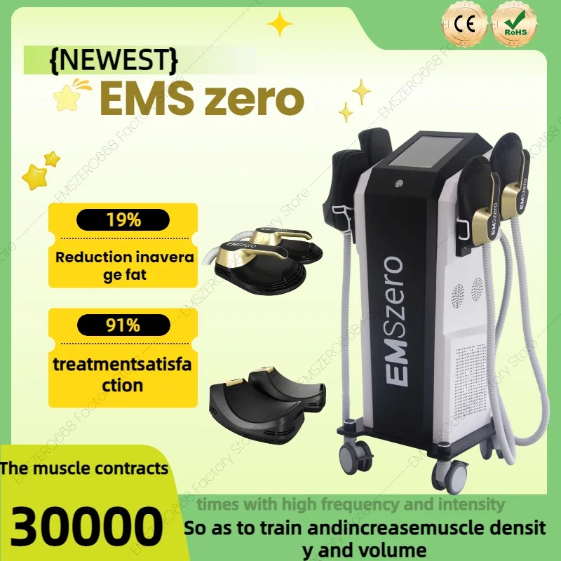 EMSzero RF EMS Body Sculpt Machine 2025 6500W 15 Electromagnetic New Sculpting Slimming Fat Stimulation Muscle Body Technology