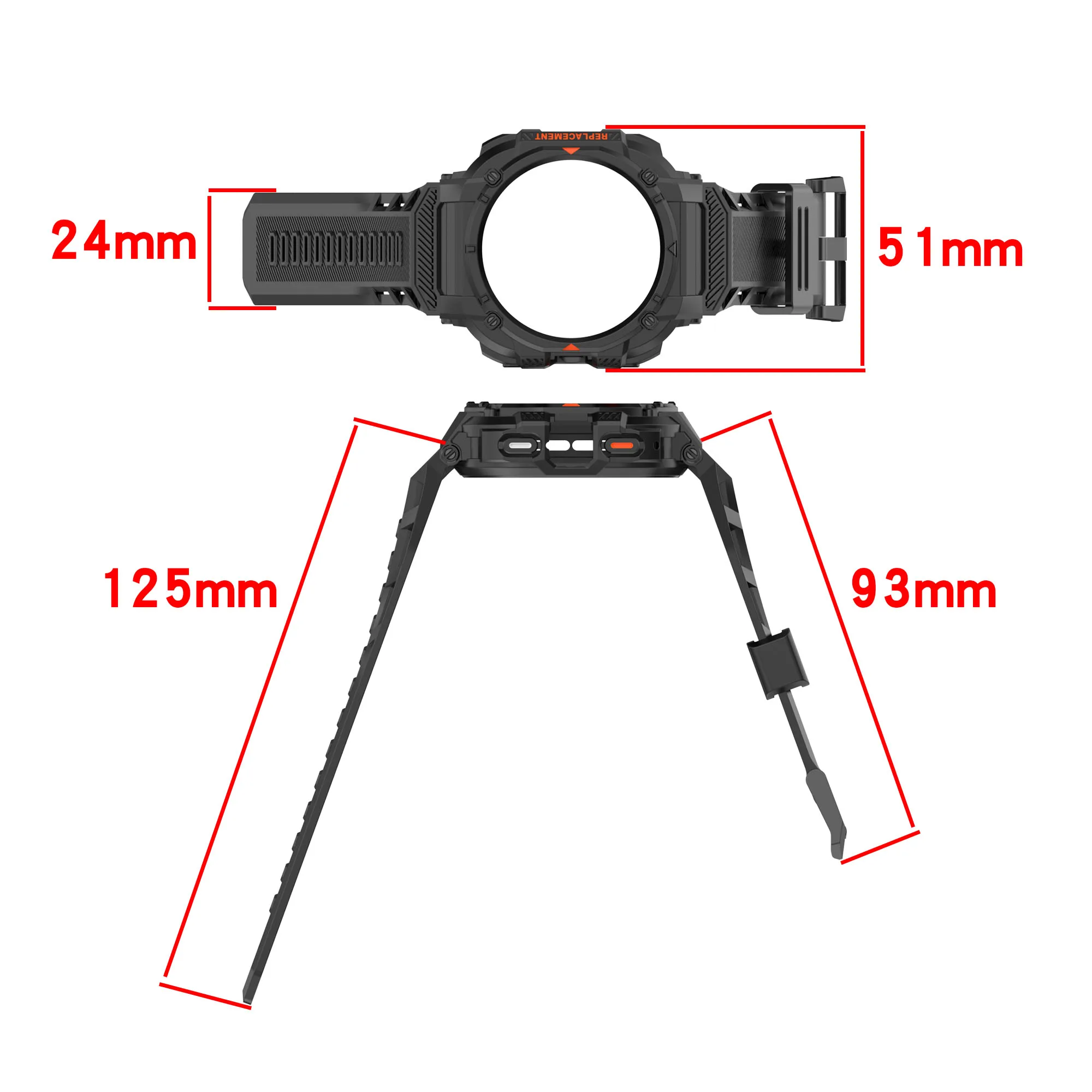 حزام + حافظة لساعة سامسونج جالاكسي الترا 2025 سوار رياضي من السيليكون كوريا لساعة جالاكسي 8 7 الترا 47 مللي متر ملحقات الحزام