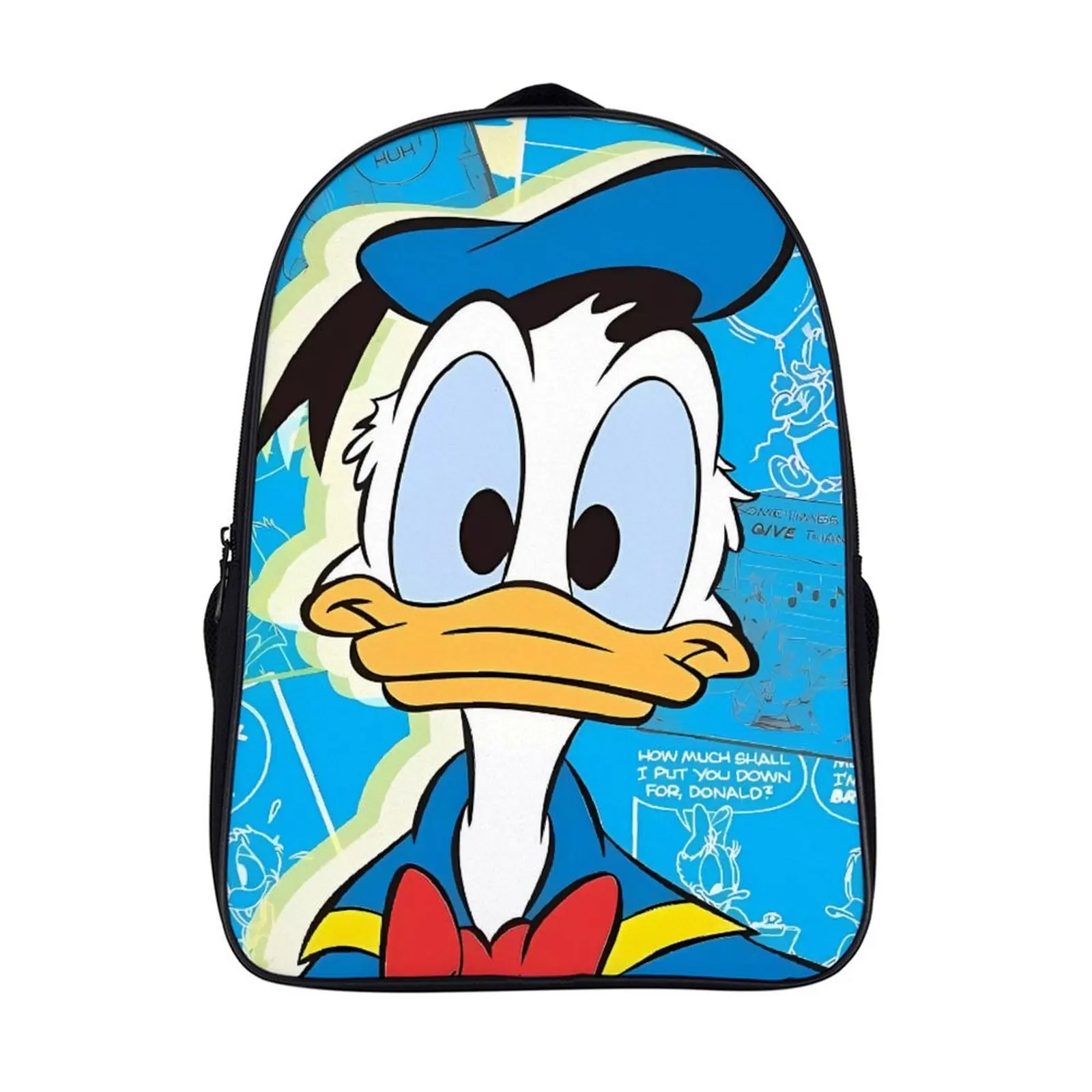 

Cartoon Disney Donald Duck Fashion Student's Backpack School Bag 16 Inch 2 Compartment Backpack Student Schoolbag