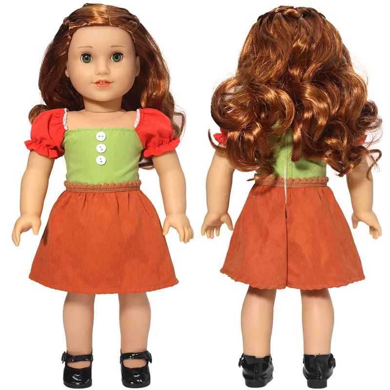 18Inch American Og Girls Doll Outfits Strap Pants 40 43 Cm Silicone Reborn Baby Doll Clothes Children Girl Toys Gifts