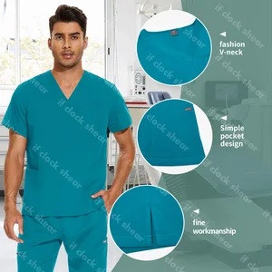 Unisex chirurgische Uniform, Krankenpflegezubehör, Klinik -Haustier, Tierarzt, Krankenhausarbeit, medizinische Krankenpflege Klage 8 Hauptverkaufs -Veterinärumläufe - №8